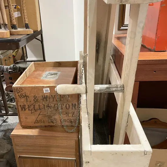 Qty of Assorted Storage Boxes etc Including Dewar's Scotch Whisky Crate