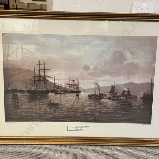 John Gibb Reproduction Print - Upper Harbour Dunedin 1887