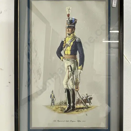 Three Vintage Prints of Military Officers