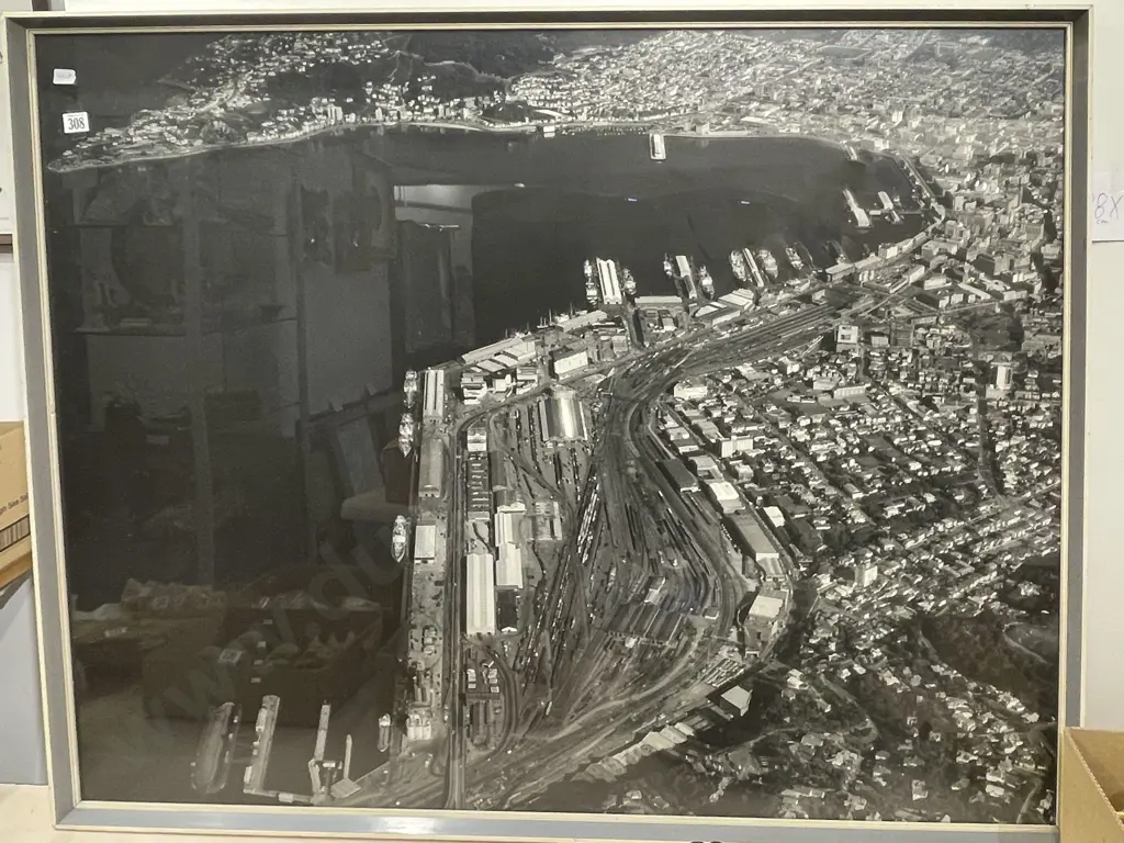 Vintage Photographic Print of Aerial View of Wellington Image 1++