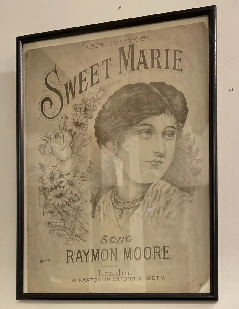 Three Framed Vintage Music Sheet Covers Image 1++