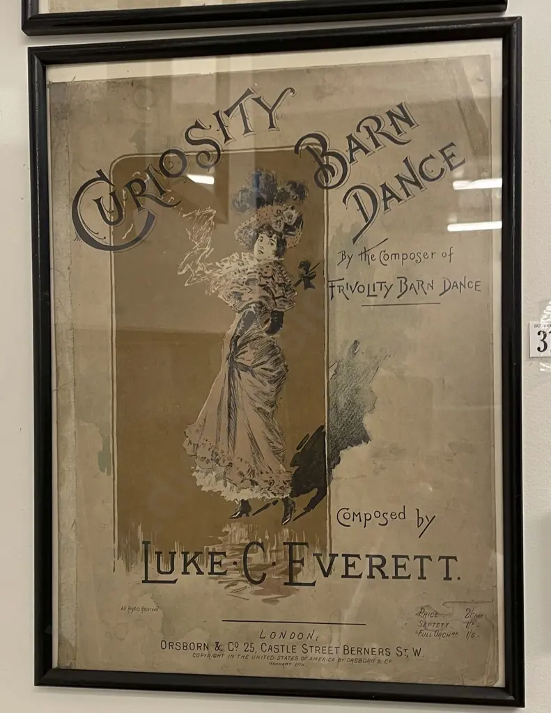 Three Framed Vintage Music Sheet Covers Image 1++