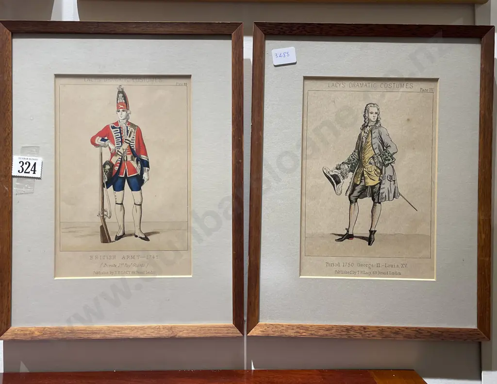 Four Lacy's Dramatic Costumes Book Plates Image 1++