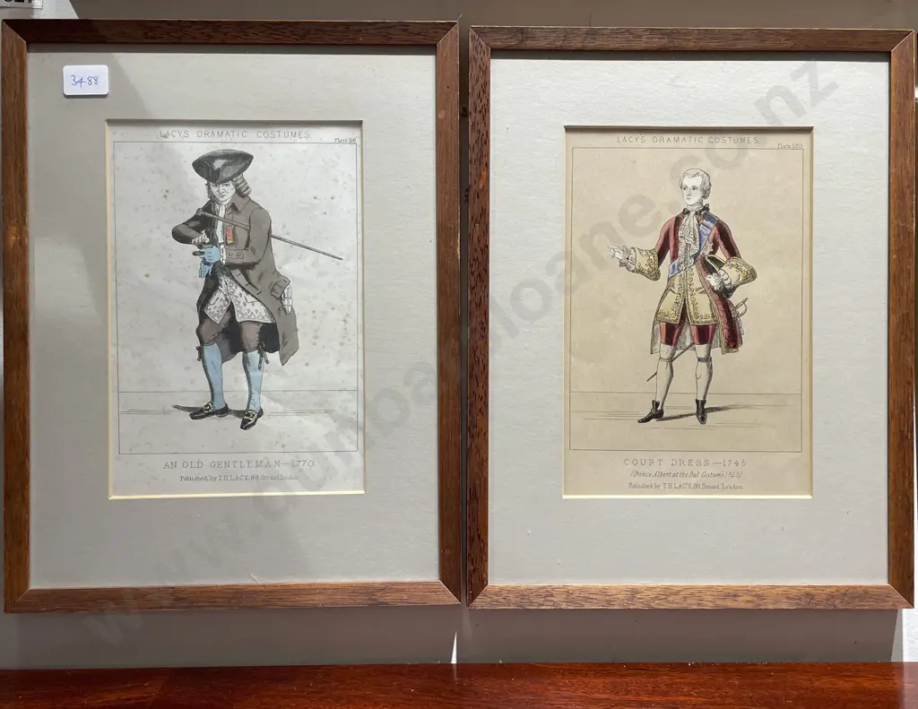 Four Lacy's Dramatic Costumes Book Plates Image 1++
