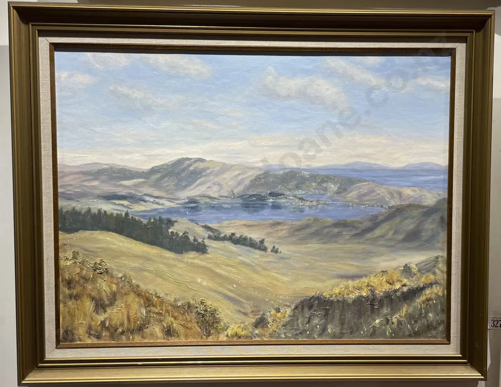 G Mills - Pauatahanui Inlet at Whitby - Oil on Board Image 1++