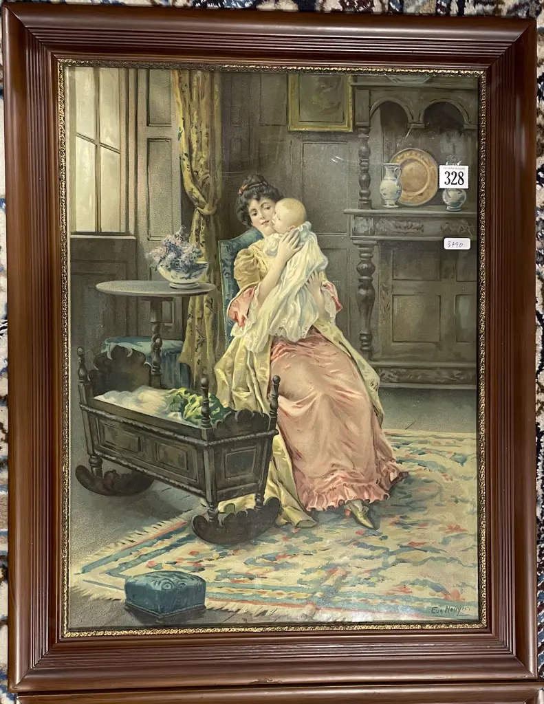 Two Framed Vintage Prints Image 1++