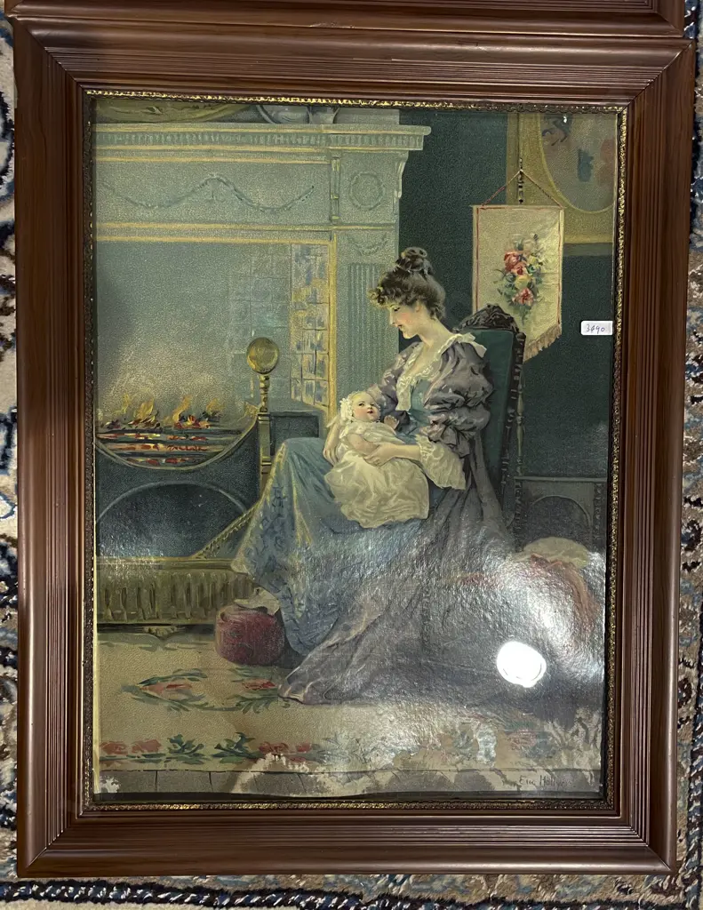 Two Framed Vintage Prints Image 1++