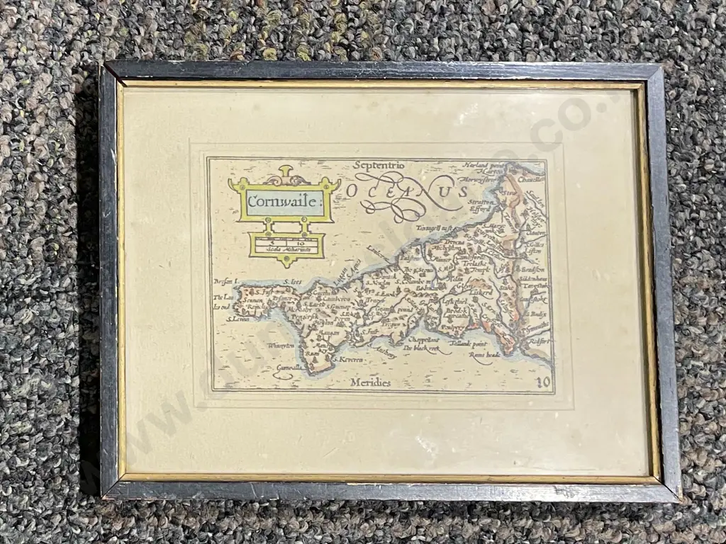 Three Framed Vintage Map Prints Together With Framed Stamp Display Image 1++