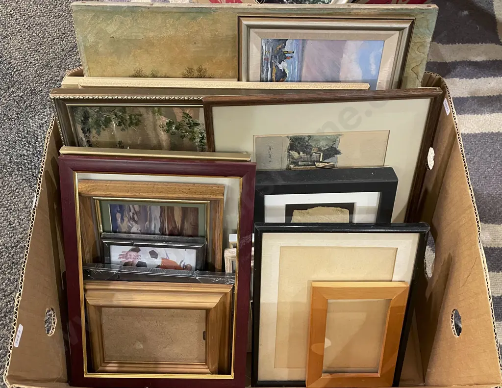 Box of Assorted Prints and Originals Image 1++