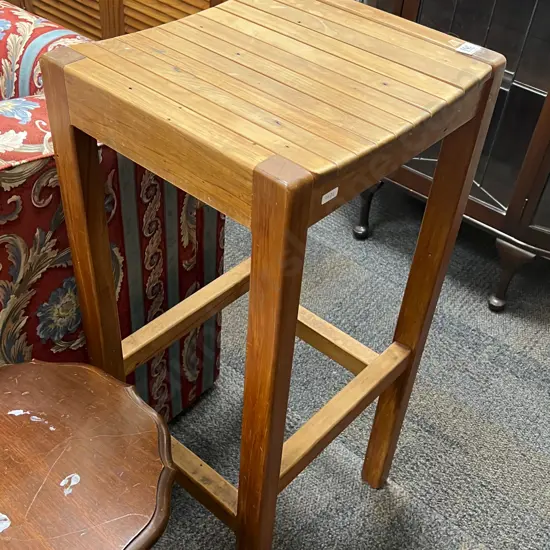 Slatted Bar Stool