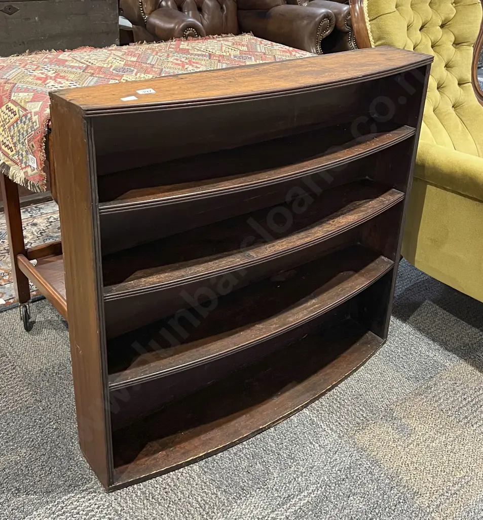 Slim Bow Front Book Case Image 1++