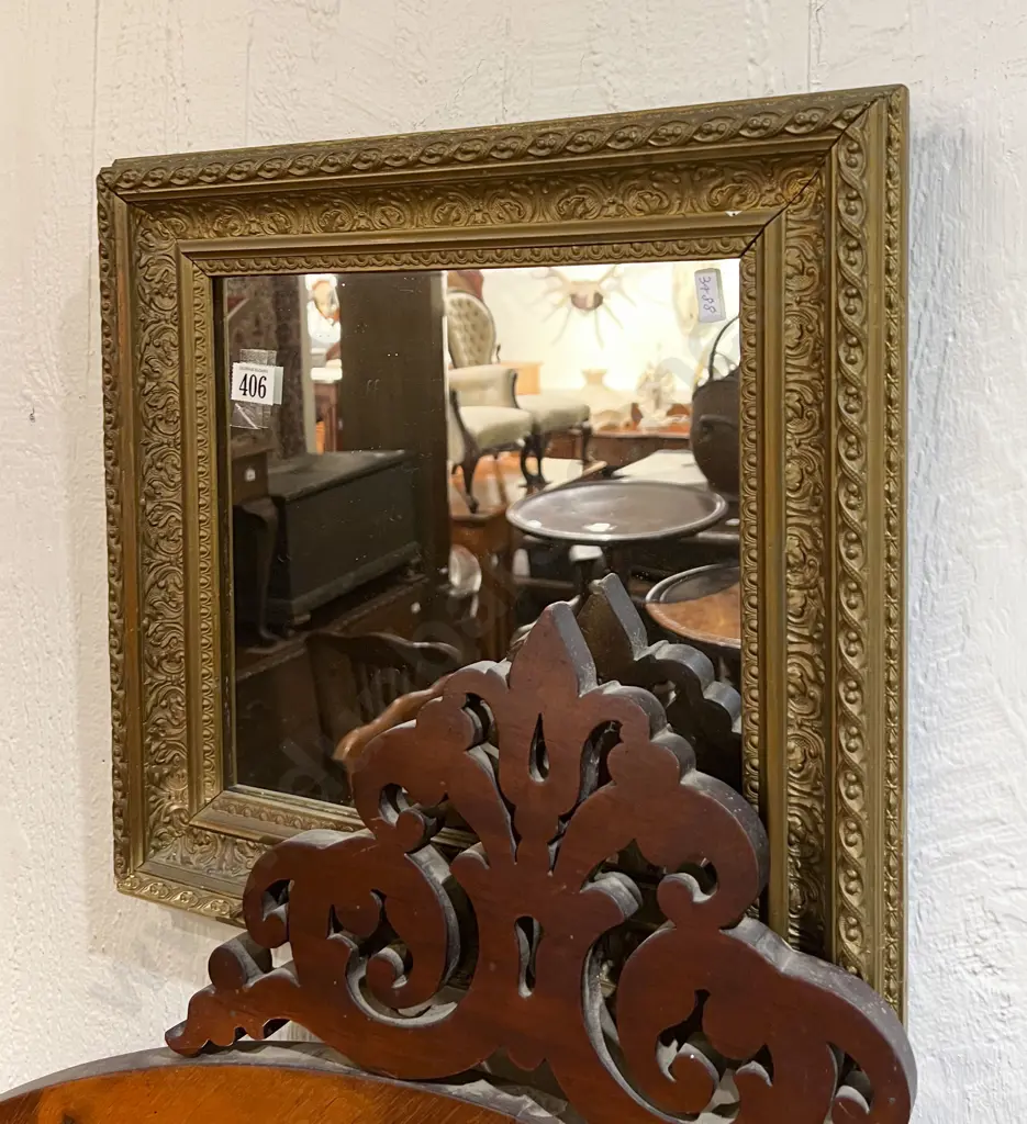Square Gilt Framed Mirror Image 1++