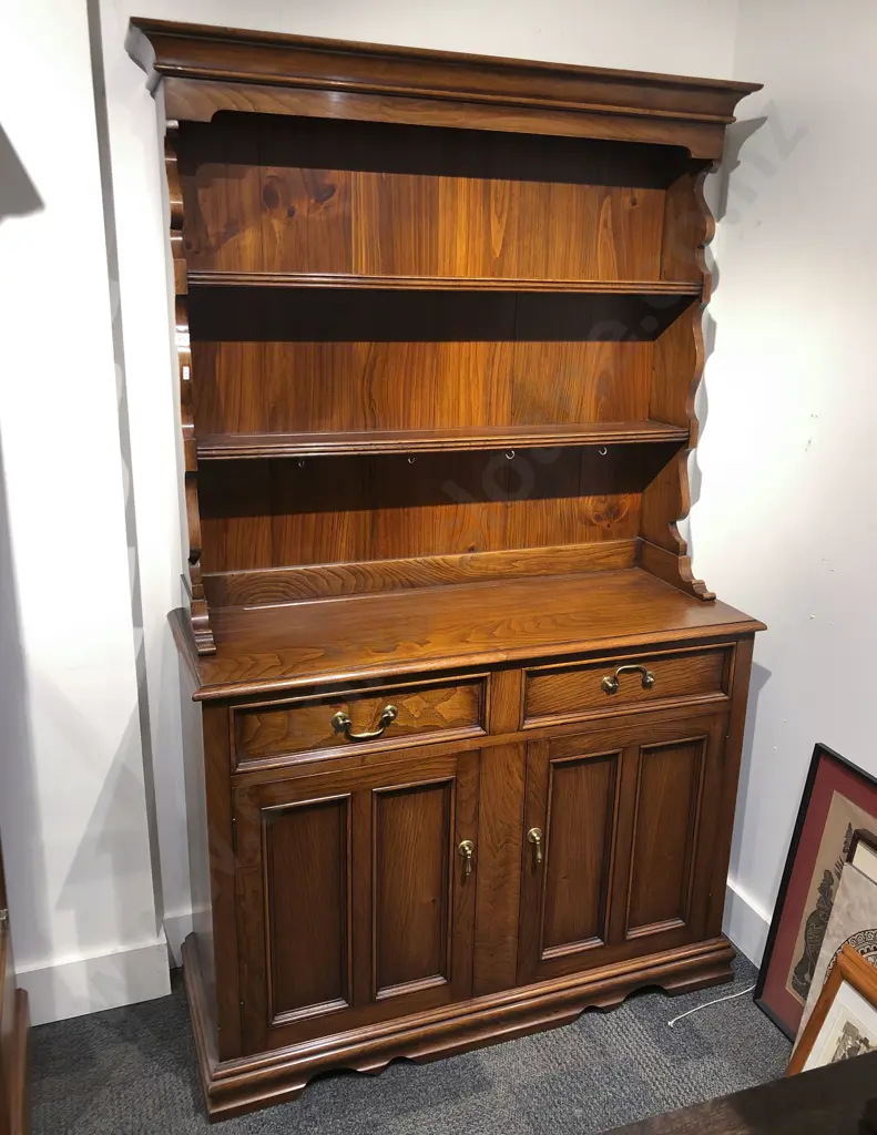 Oak Geo III Style Welsh Dresser Image 1++