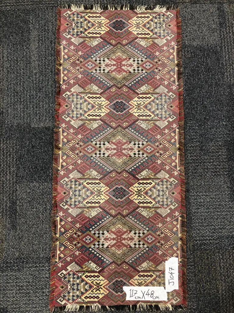 Kilim Design Linen Table Cover Image 1++