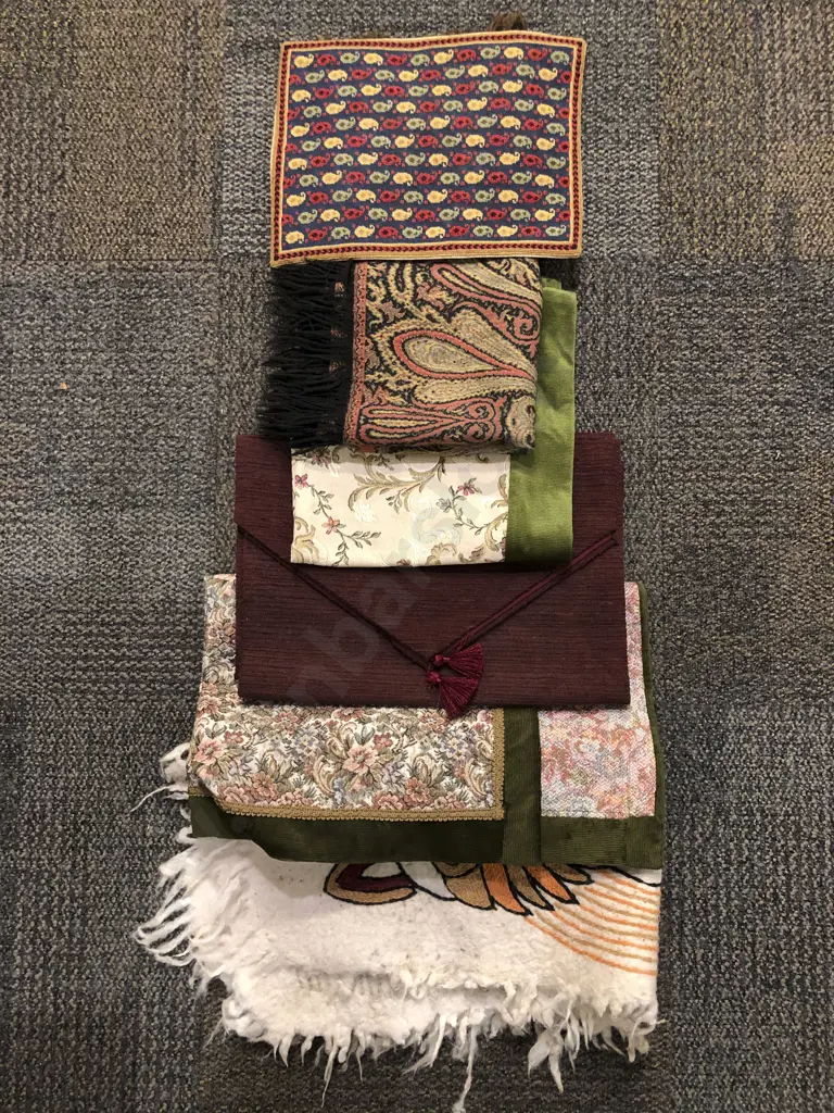 Various Brocade and Paisley Textiles Image 1++