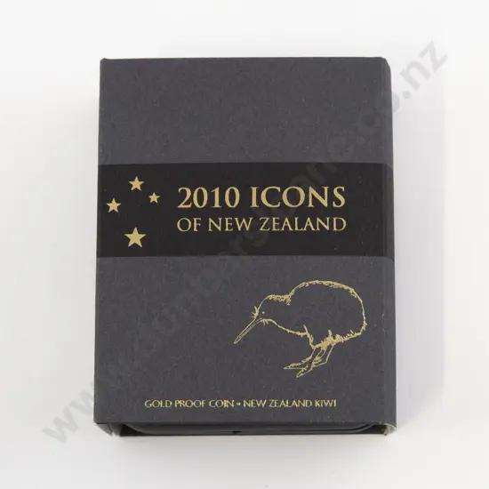 NZ 2010 Icons Gold Proof $10 Coin
