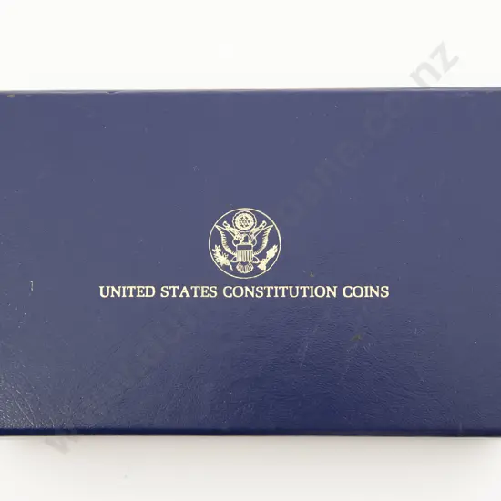 USA Cased 1987 United States Constitution Four Proof Coin Set