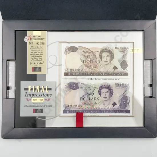 NZ Ltd Ed 1967-1991 Final Impressions Commemorative Pack