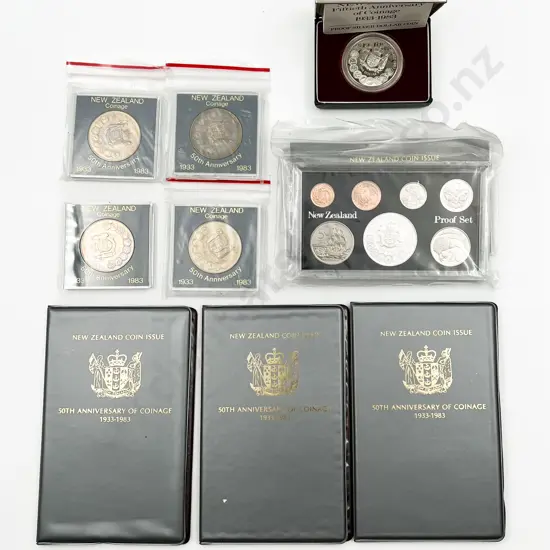 NZ 1983 50th Anniversary Coinage Coin Issues