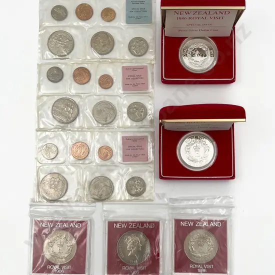 NZ 1986 Royal Visit Coin Issues