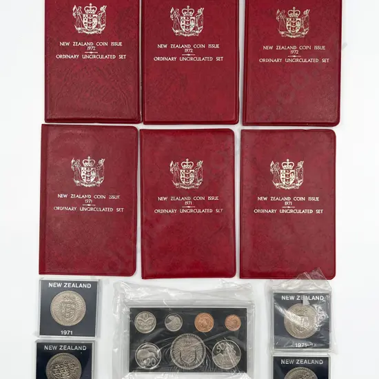 NZ 1971 Coat of Arms Coin Issues