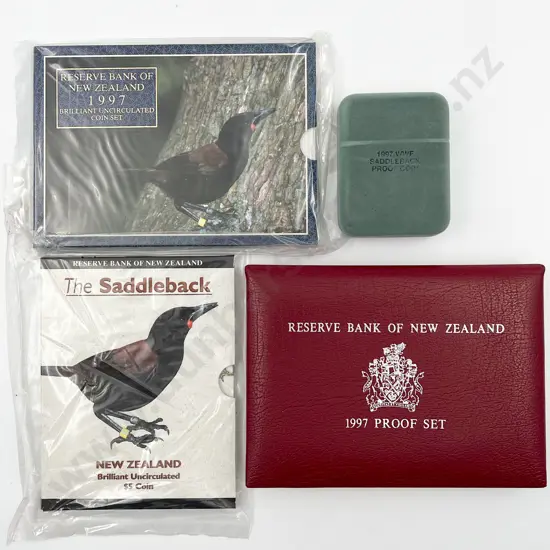 NZ 1997 WWF Saddleback Coin Issues