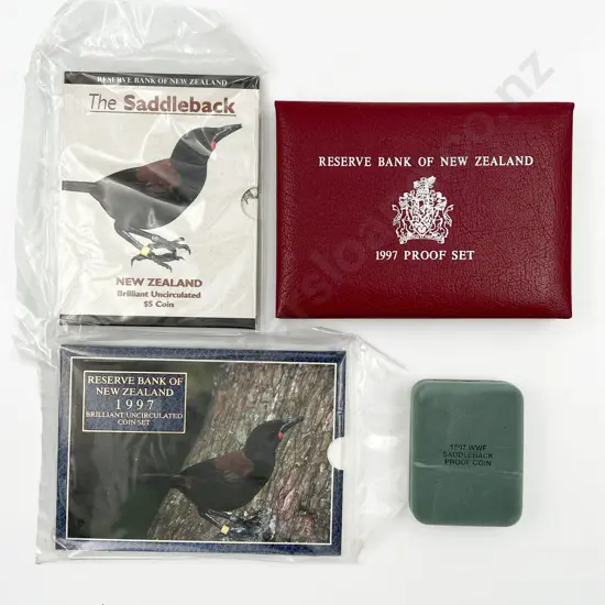 NZ 1997 WWF Saddleback Coin Issues