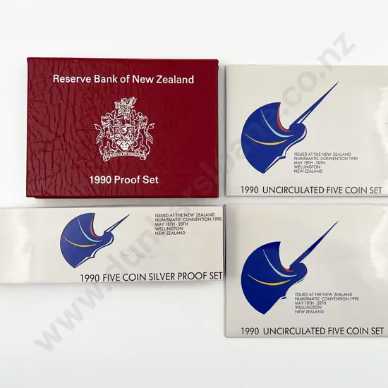 NZ 1990 Numismatic Convention Coin Issues