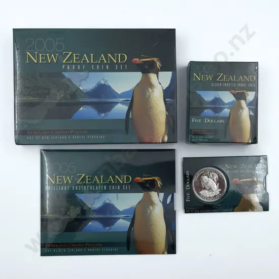 NZ 2005 Fiordland Crested Penguin Coin Issues