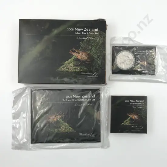 NZ 2008 Hamilton's Frog Coin Issues