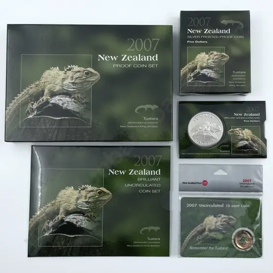 NZ 2007 Tuatara Coin Issues