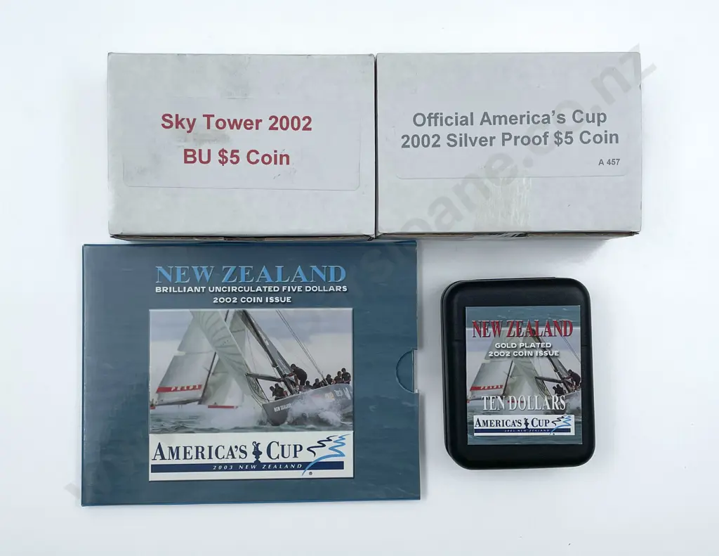 NZ 2002 America's Cup and Other Coin Issues Image 1++