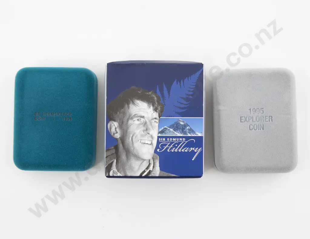 NZ 2008 Sir Edmund Hillary Silver Proof One Dollar Image 1++