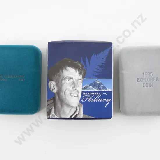 NZ 2008 Sir Edmund Hillary Silver Proof One Dollar