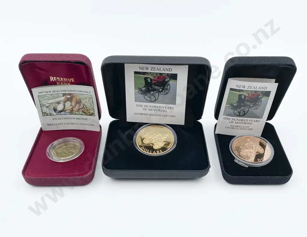 NZ 1998 One Hundred Years of Motoring Unc Ten Dollar Image 1++