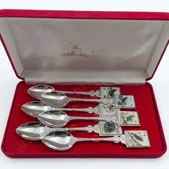 The Collectors World Set of Six Teaspoons