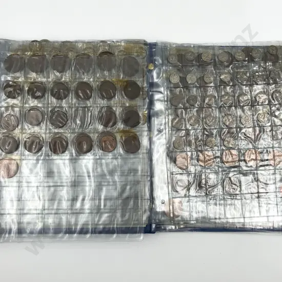 Two NZ Pre-decimal Coin Albums