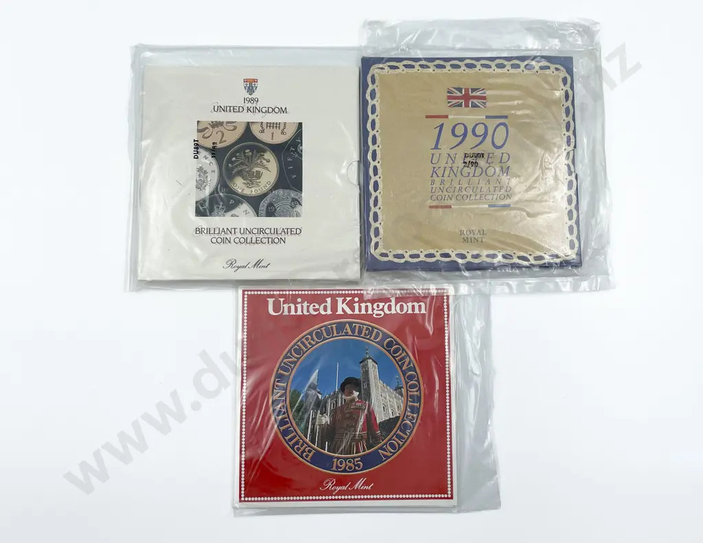 UK 1990 1989 1985 UNC Coin Collections Image 1++