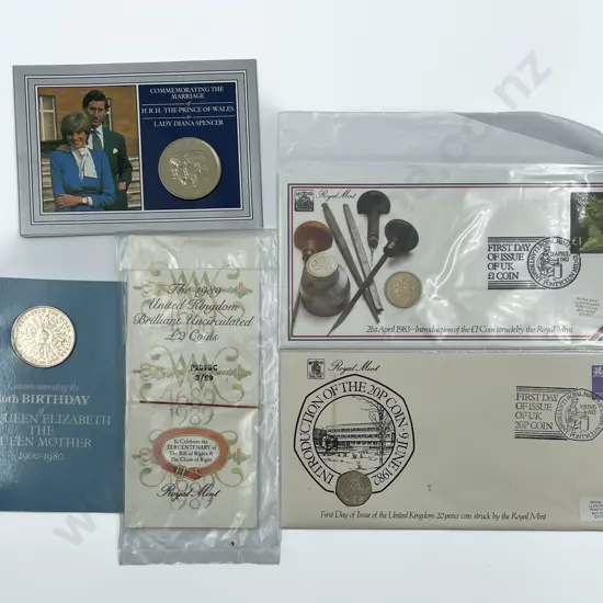 UK 1990 1989 1985 UNC Coin Collections