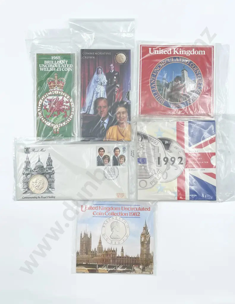 UK 1986 1987 UNC Coin Collections Image 1++