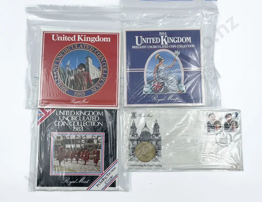 UK 1986 1987 UNC Coin Collections Image 1++