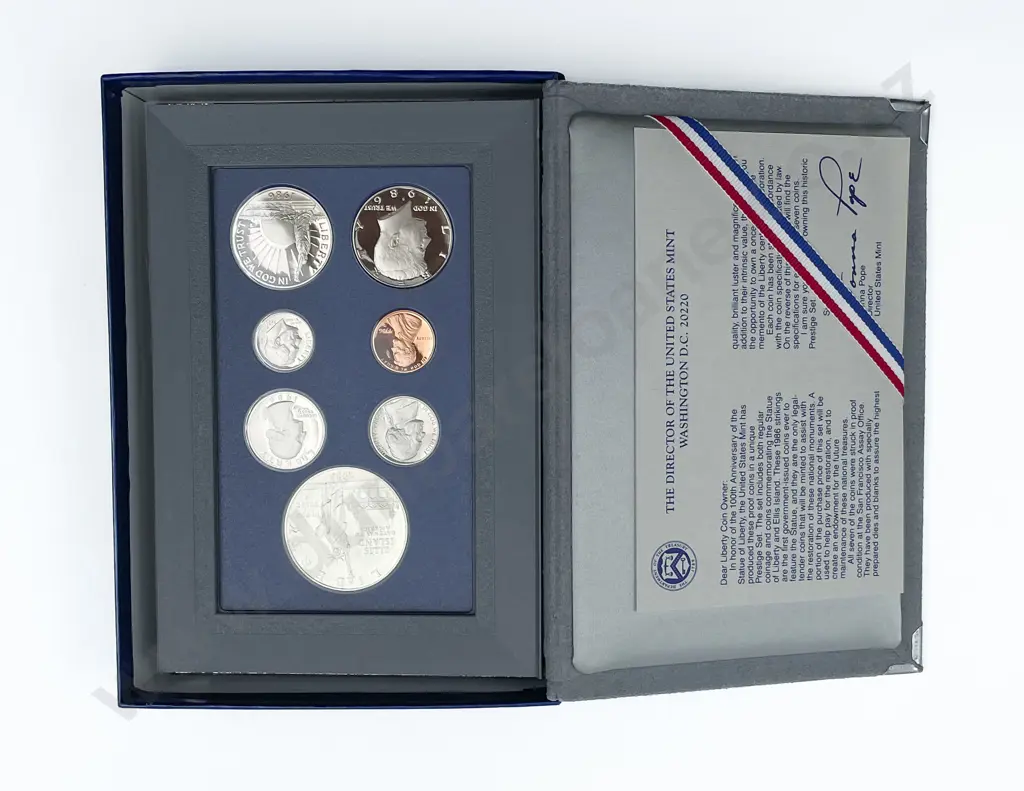 US 1986 and 1987 Prestige Six Coin Sets Image 1++