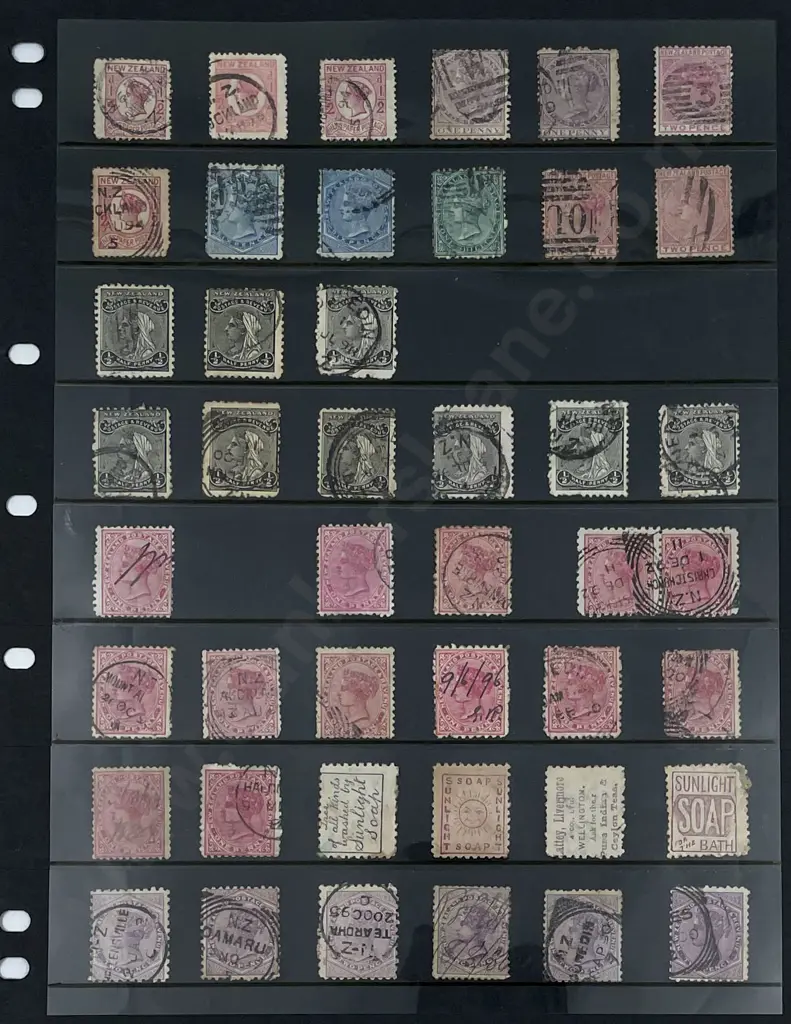 Collection NZ 1874 First Sidefaces and 1882 Second SIdefaces Image 1++