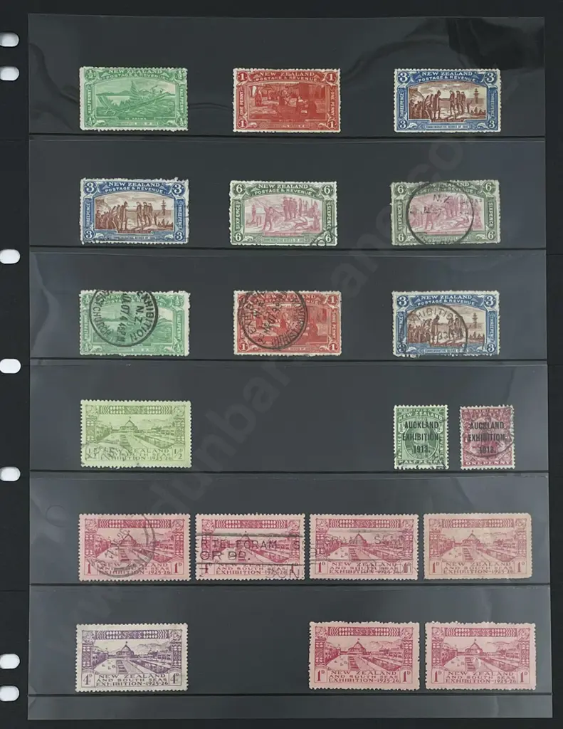 NZ Exhibition Stamps Image 1++