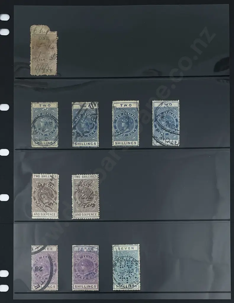NZ Collection Early Issue Government Life Insurance Stamps Image 1++
