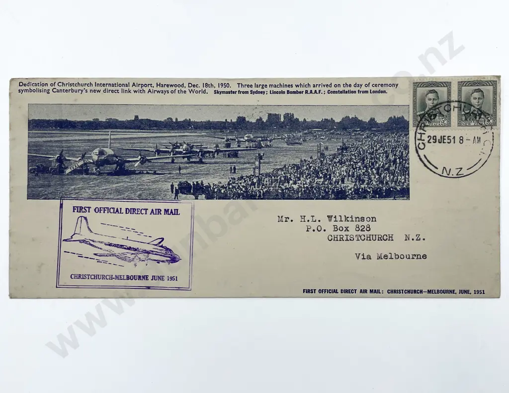 NZ Commemorative Airmail Covers Image 1++