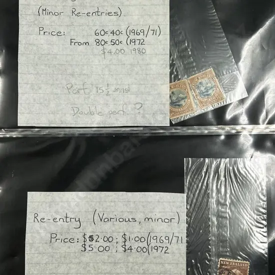 NZ Album Collection Stamp Flaws