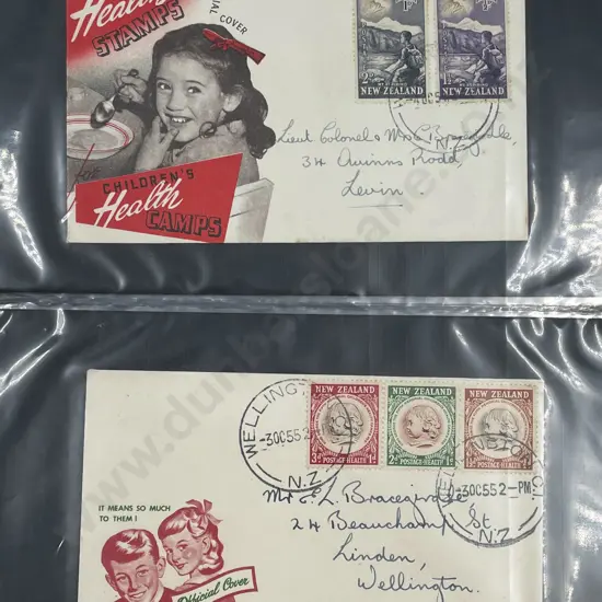 NZ Album Mainly Pre-Decimal FDC's