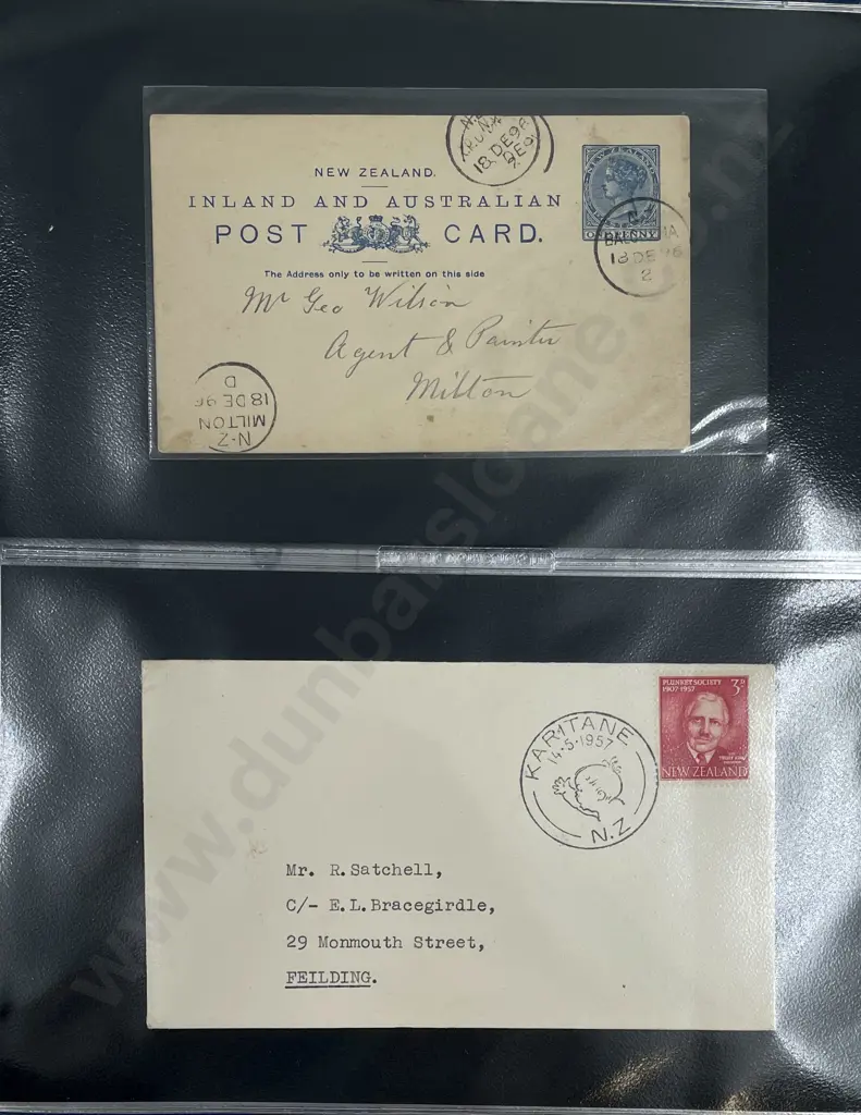 NZ Album Early Postal Histories Image 1++
