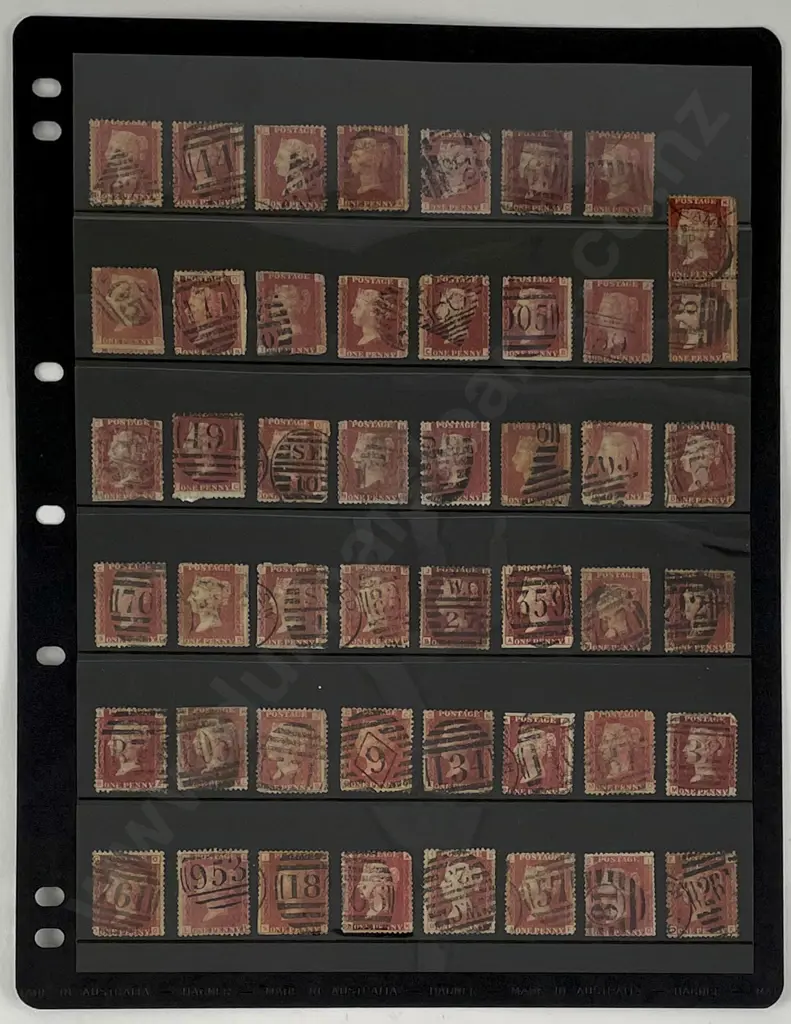 UK Two Sheets Penny Red Stamps Image 1++